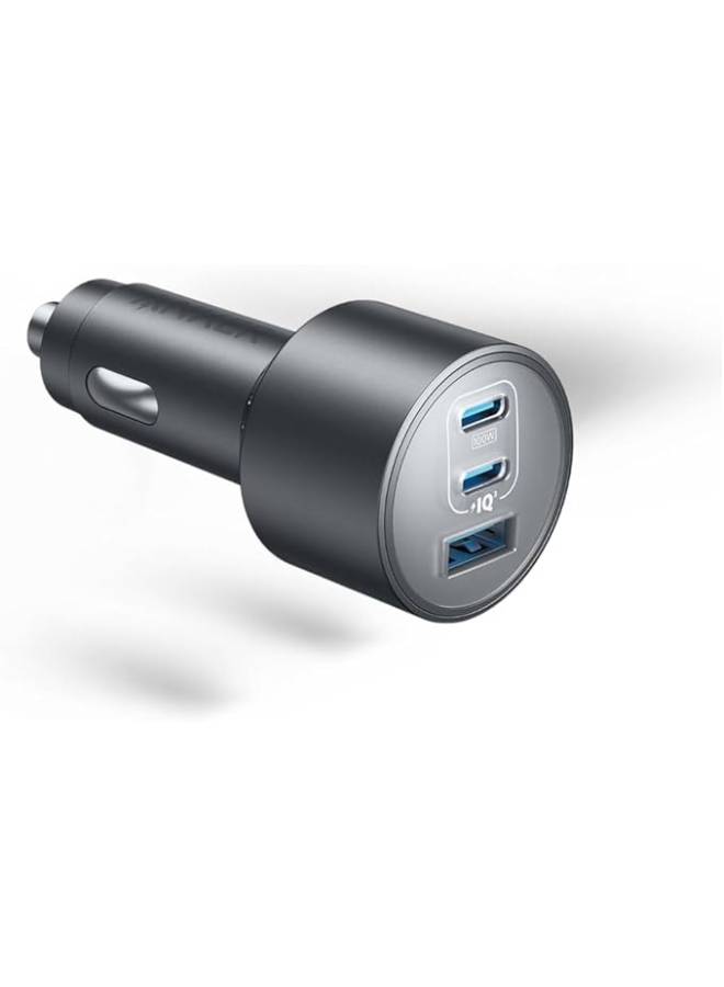 Anker Car Charger, 167.5W Max 3-port Car Charger Adapter, Usb-c Car Adapter For Macbook Pro/Air, Iphone 15/14 Series, Samsung S24/S23, Ipad, Airpods, Mp3 Player - Image 1
